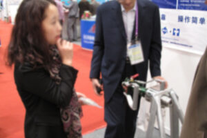Asia Pacific Natural Gas Vehicles Association attendees viewing Macro LNG Nozzle connection